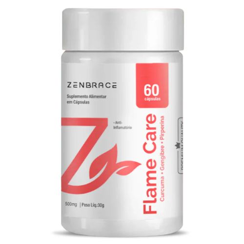 Cúrcuma em Cápsula com Piperina – Anti inflamatório Natural para Intestino e Cérebro | Flame Care Essenza Zen